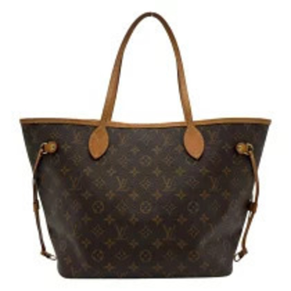 Louis Vuitton Neverfull Brown Monogram Leather Tote Bag